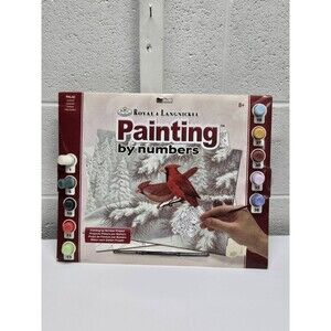 Royal Langnickel Coastal View Paint by Number Kit Cardinals Winter New